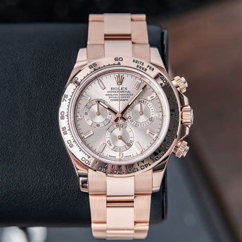 rolex daytona or rose